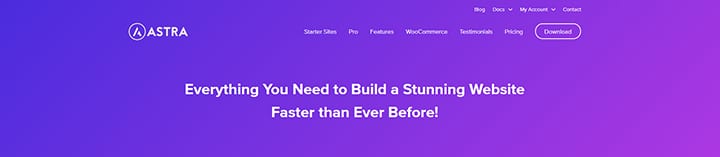 Astra multipurpose WordPress theme