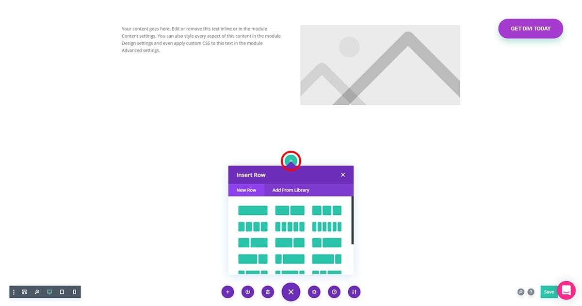 Divi Add New Row - Elementor vs Divi