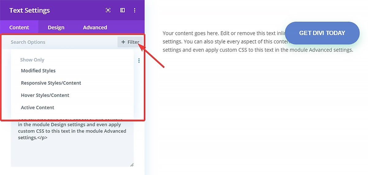 Divi filters - Elementor vs Divi