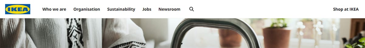IKEA home page