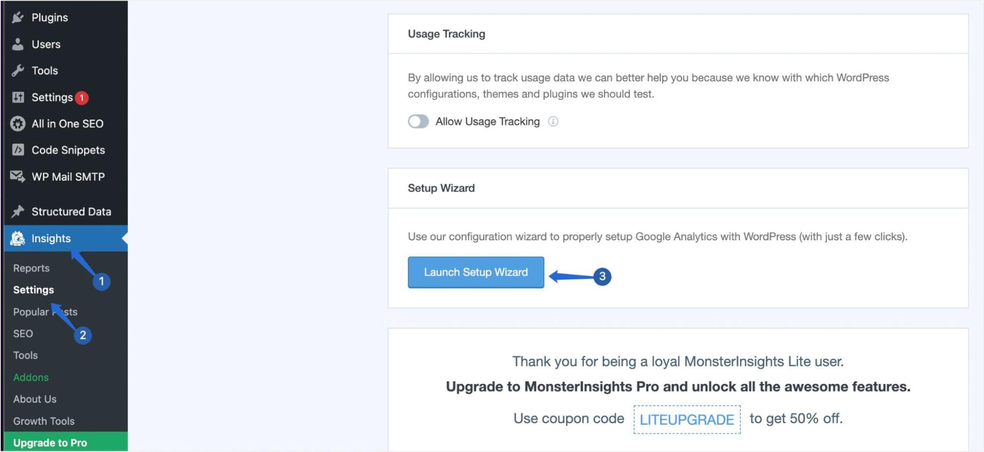 Click on Launch Setup Wizard button