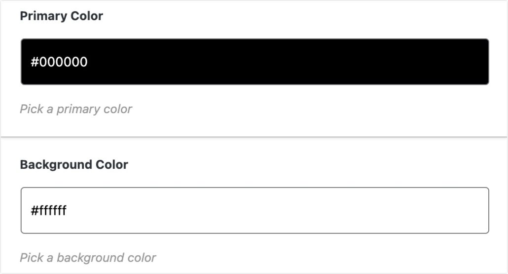 Customize qr code primary and background color