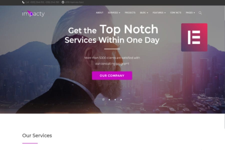 impacty TemplateMonster WordPress Theme