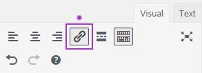 insert edit link button - nofollow links in WordPress