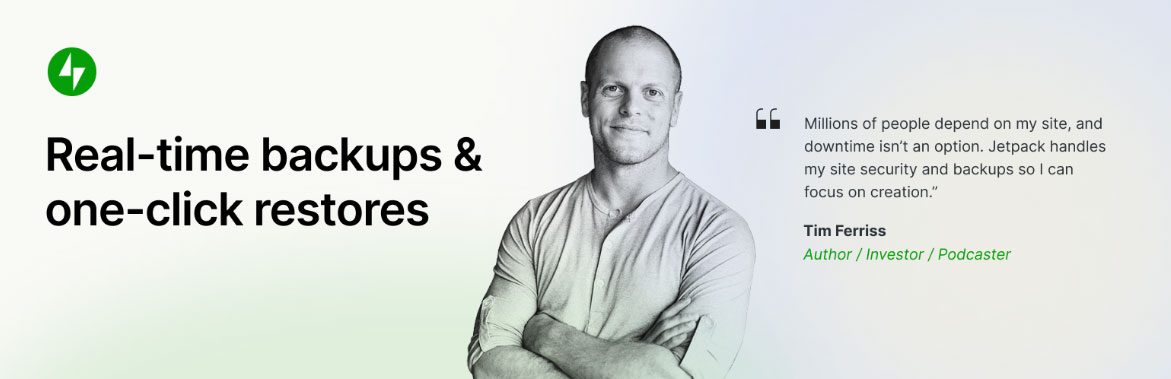 Jetpack Backup: Powered by Automattic