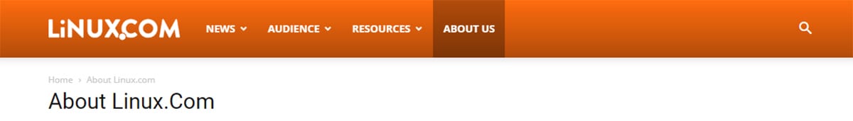 Linux com home page