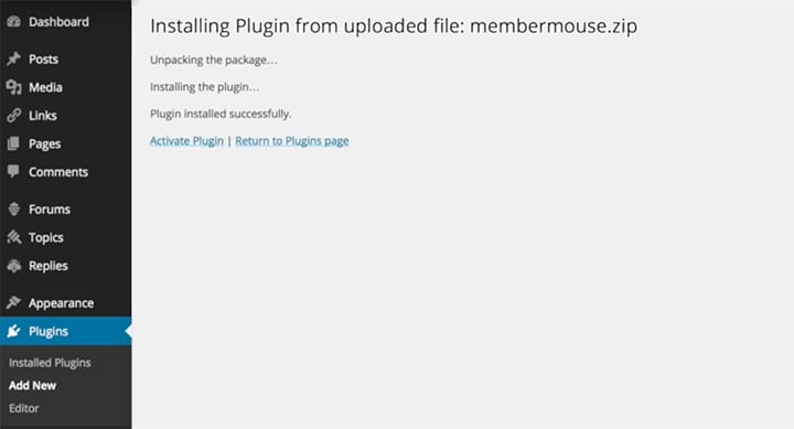 WordPress installs MemberMouse