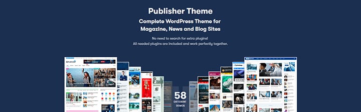 Publisher WP WordPress theme loads fast