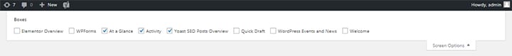 WordPress widgets removal