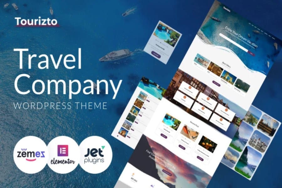tourizto TemplateMonster WordPress Theme