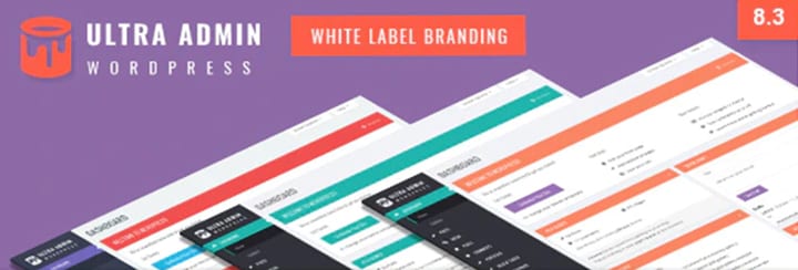 Ultra Admin customize the WordPress