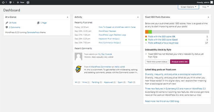 Lower loading times in WordPress