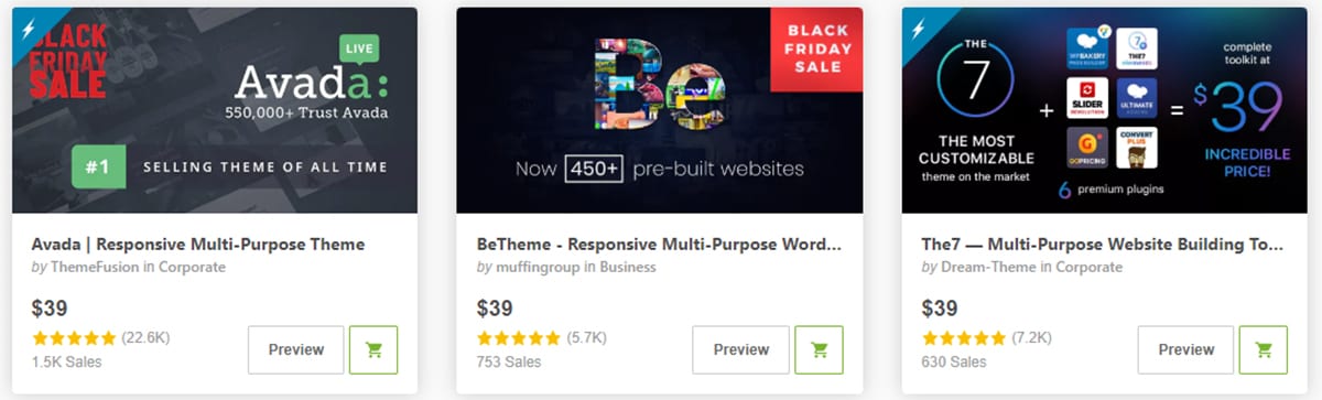 WordPress premium themes themeforest.net - Wix vs WordPress