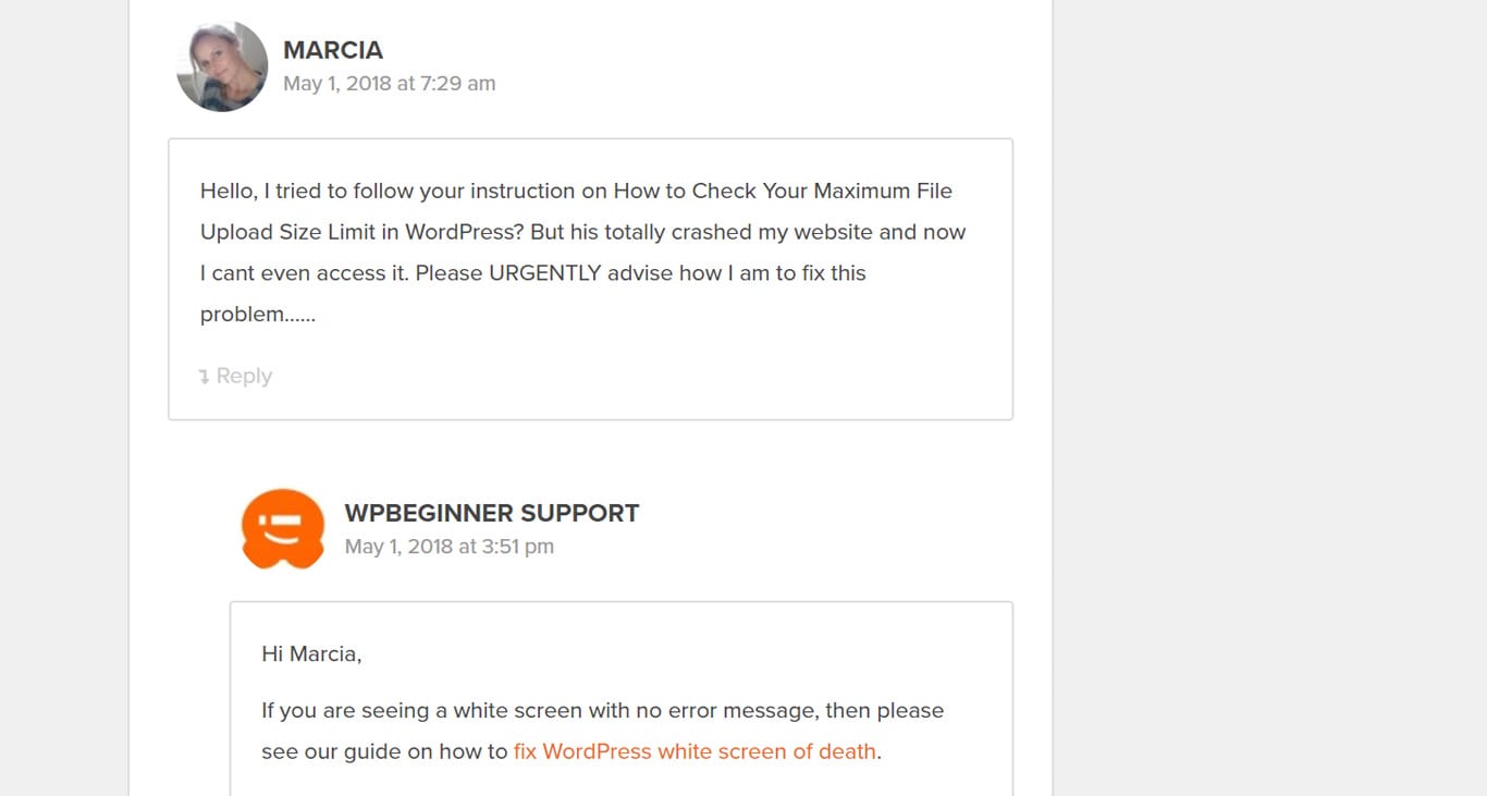 wpbeginner support