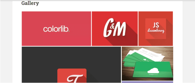 Sparkling portfolio section