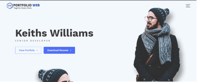 Portfolio web theme
