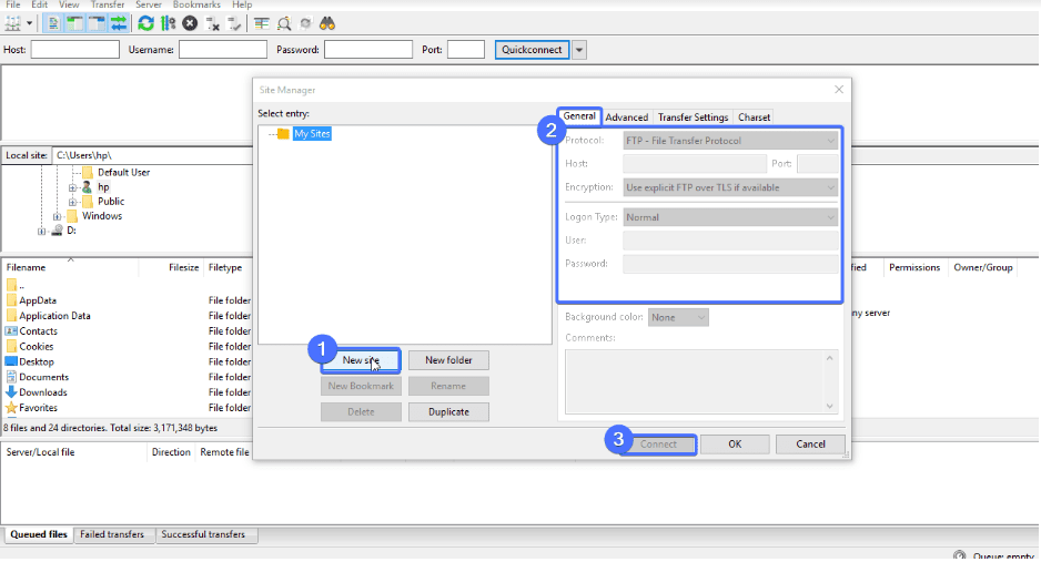 Coonect to FTP