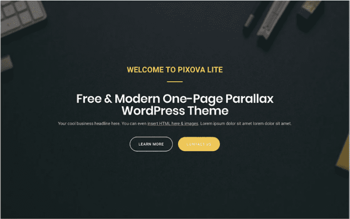 Pixova lite WordPress theme