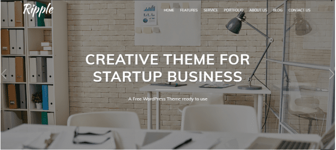 Ripple portfolio theme