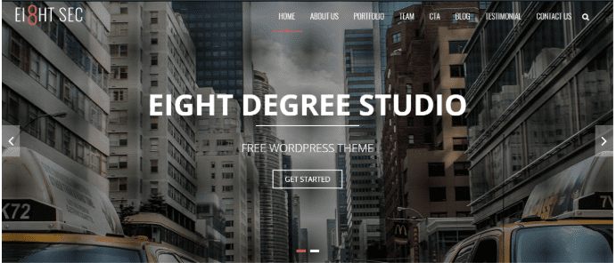 EightSec portfolio theme