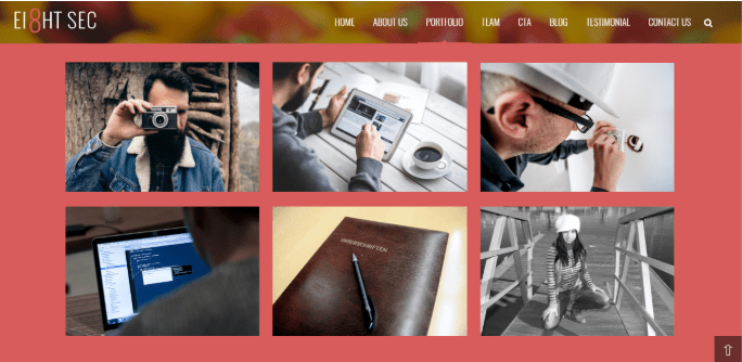 Eight sec portfolio section