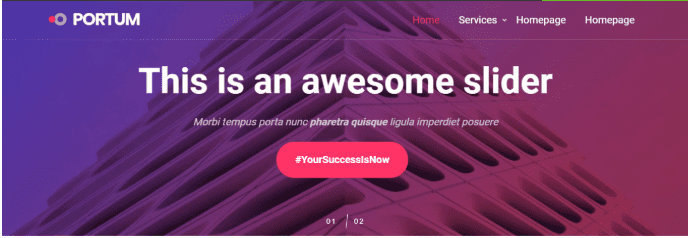 Portum material WordPress theme