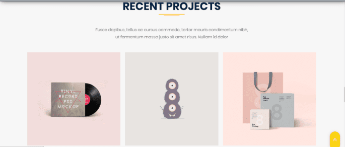 Arrival Me portfolio section