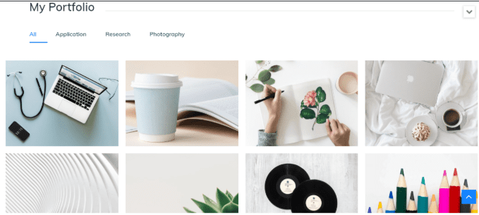 Selfgraphy portfolio section