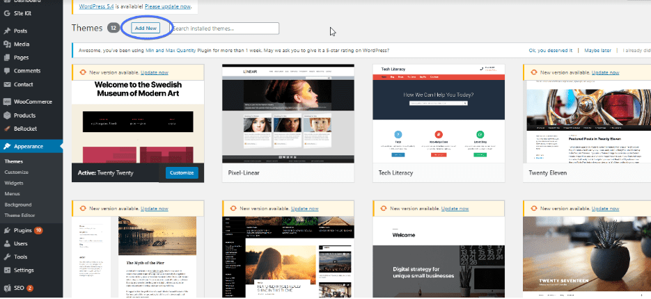 Customizing your WordPress Site