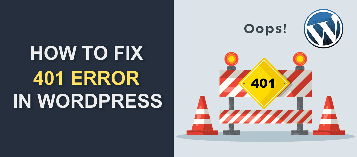 401 error in wordpress