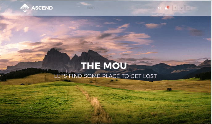 Ascend WordPress portfolio theme