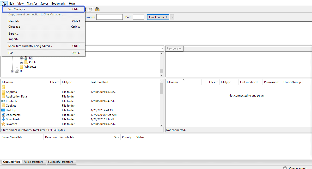 How to use FTP