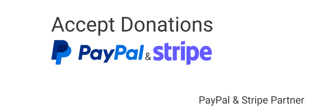 accept donations paypal & Stripe plugin