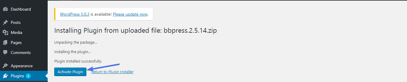 install and active the plugin that is installed