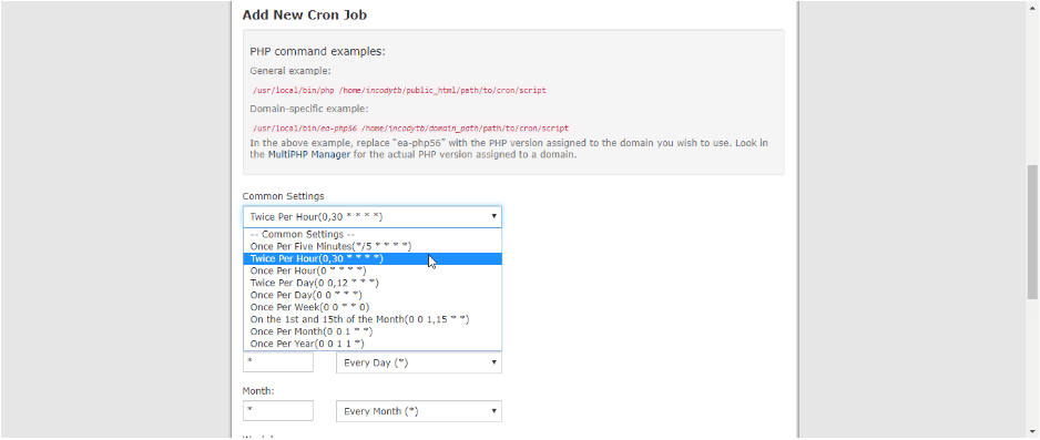Add new Cron Job