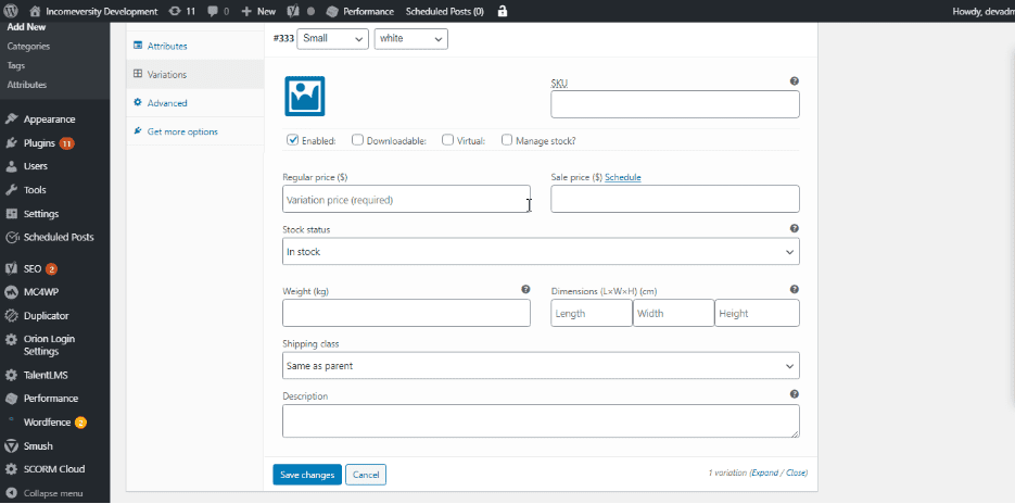 upload product image