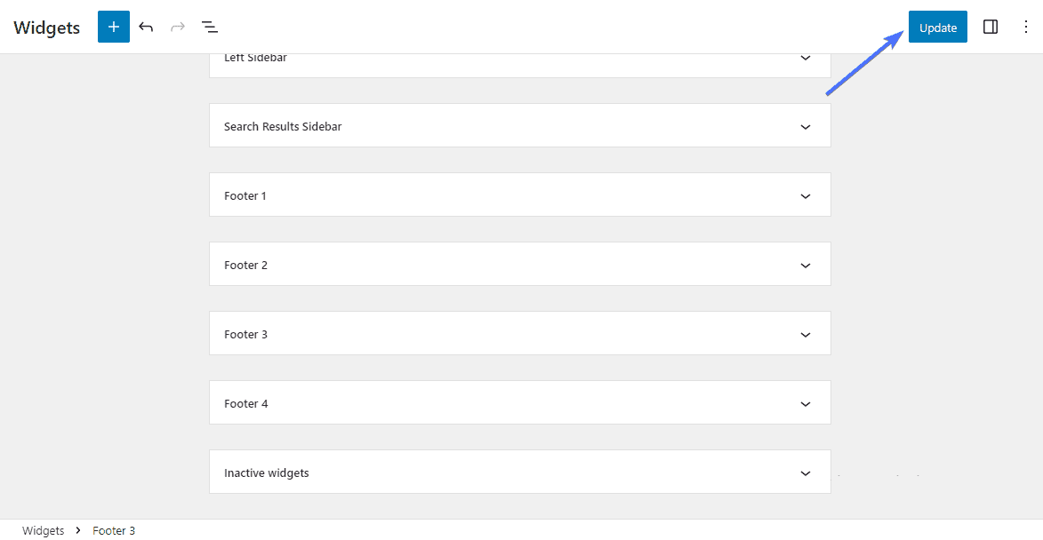 add widget via dashboard: How to Edit Footer in WordPress