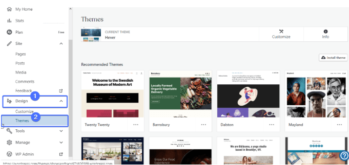 Choosing a Blog Design