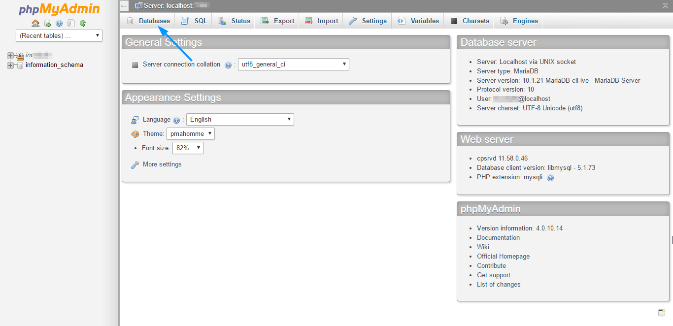 PhpMyAdmin WordPress DB - Login WordPress Admin Dashboard