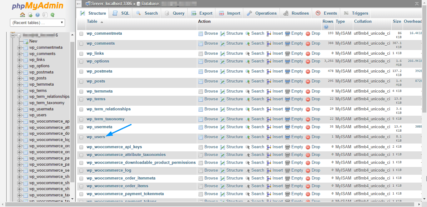 WordPress Database - Login WordPress Admin Dashboard