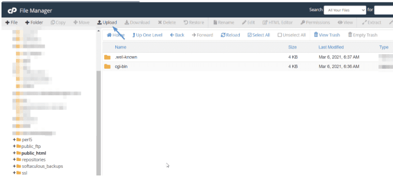file manager: how to start a blog