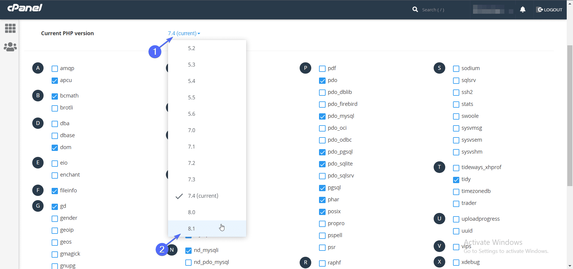 Select latest version 