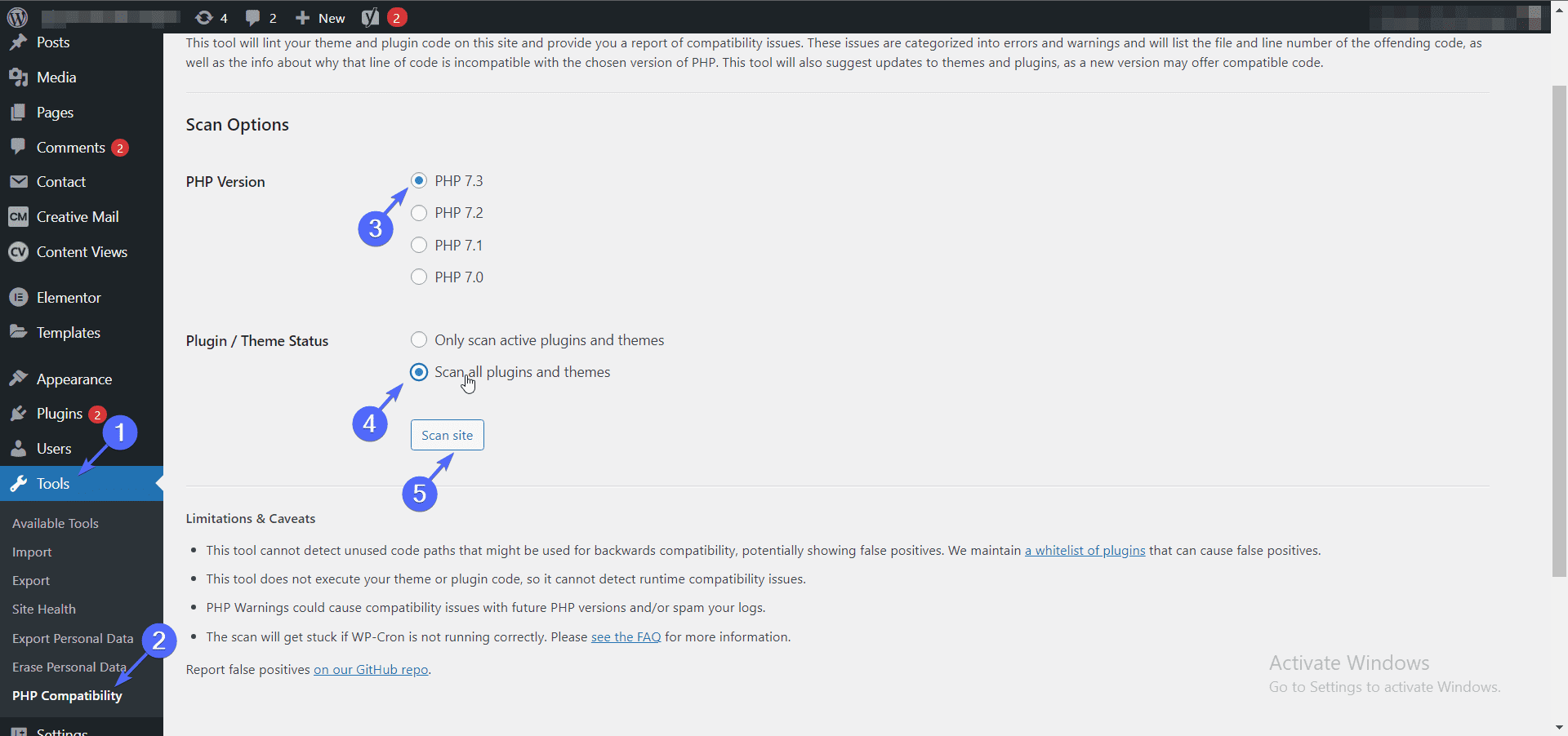 php compatibility checker