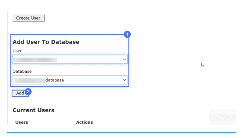 add new database user: how to start a blog