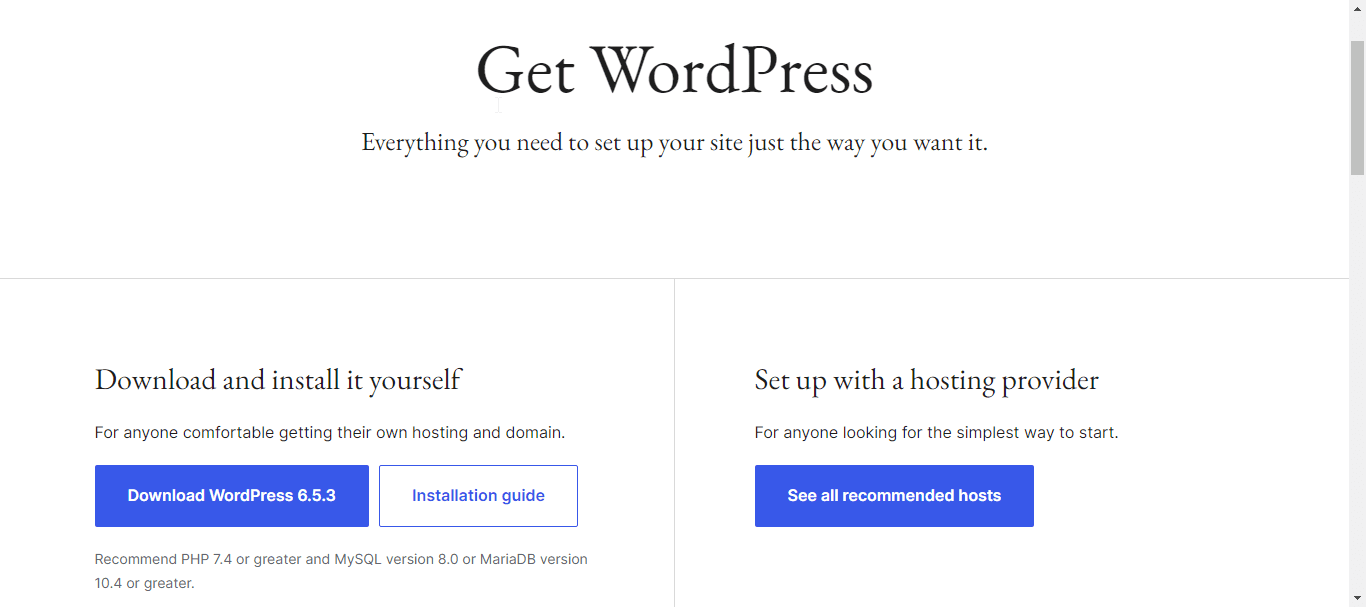 download wordpress