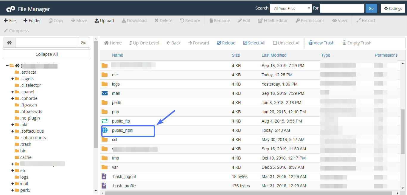 file manager - Add Expires Headers WordPress