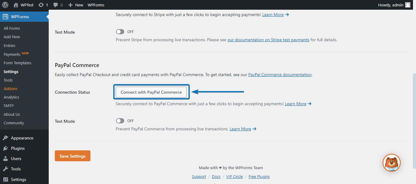 connect paypal