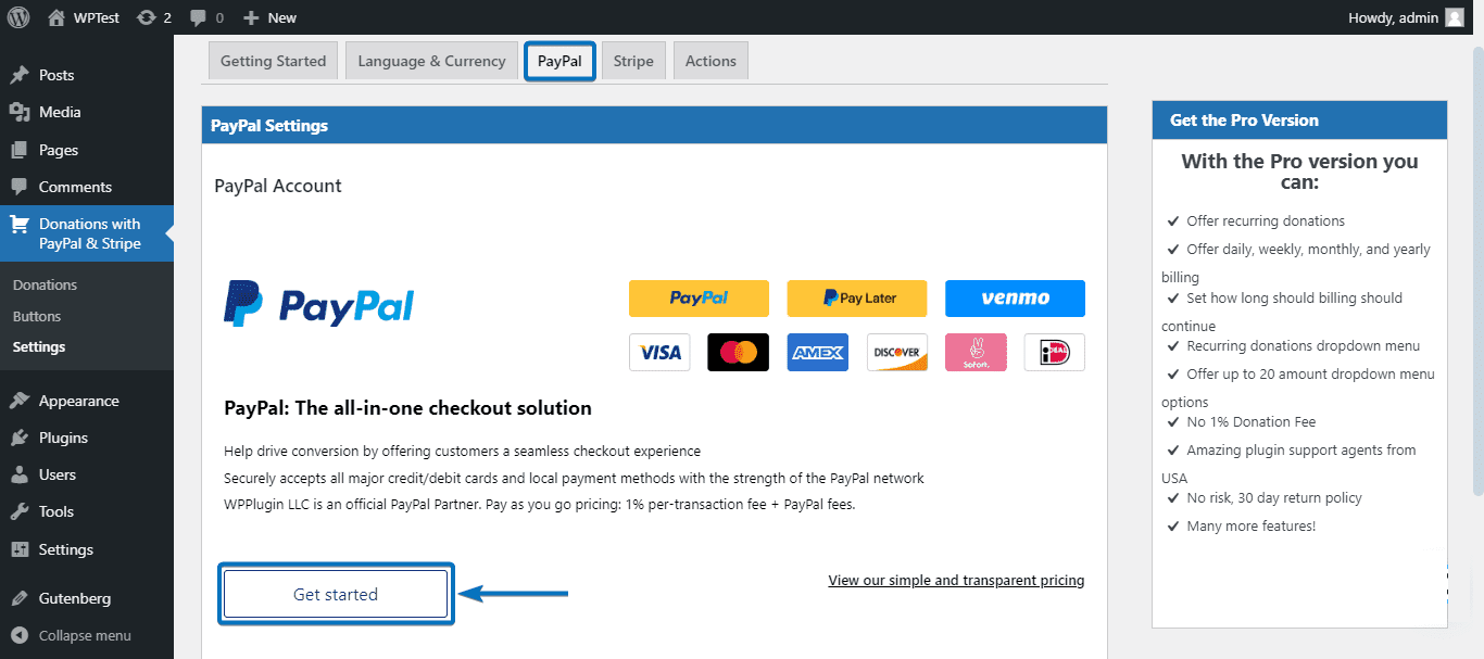 connect paypal