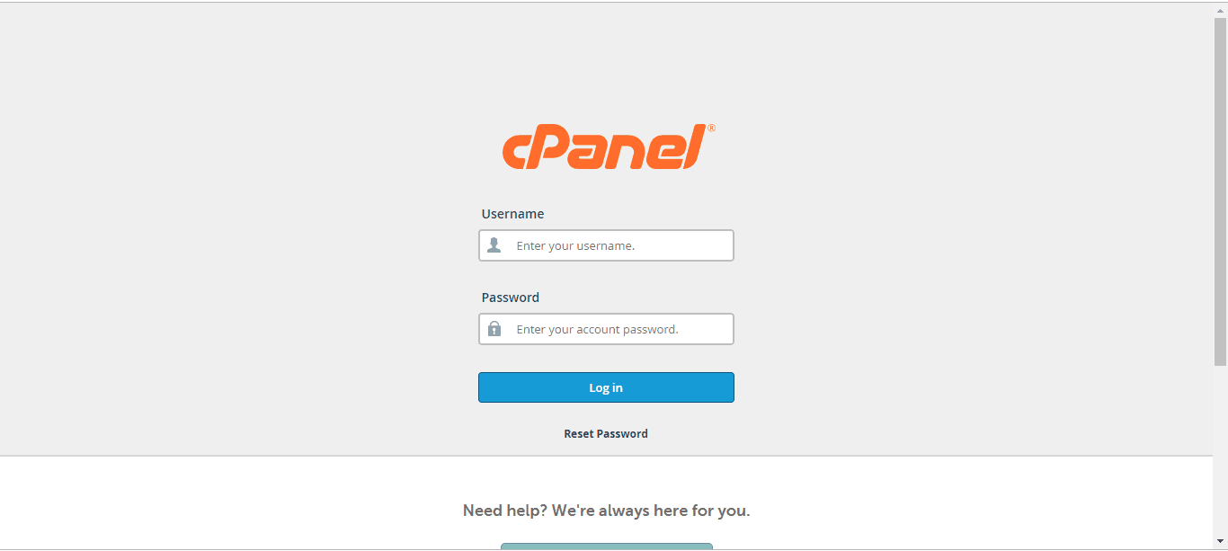 cPanel Login