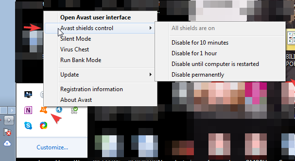 Disable Antivirus Temporarily